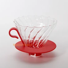 V дизайн стеклянная капельница фильтр кофейник/Кофеварка ручной капельный кофейник перколяторы