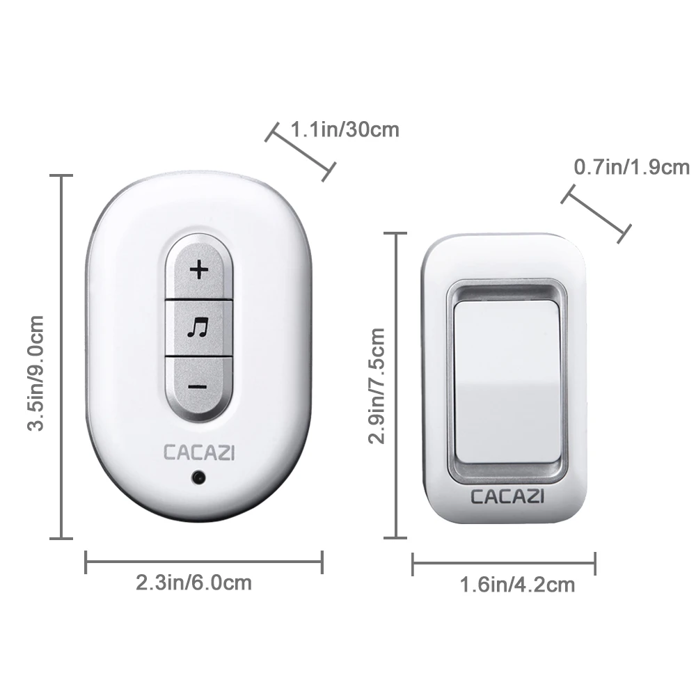 Doorbell Push Button Receiver not included Door Bell Transmitter