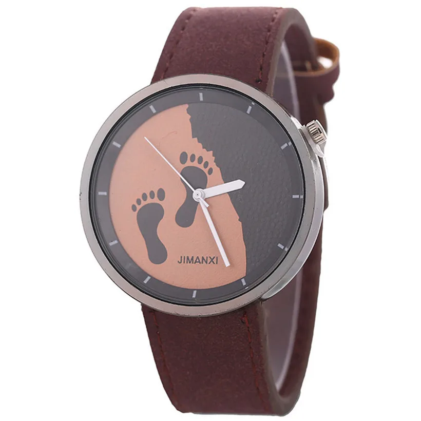 Популярные женские часы JIMANXI, модные часы с браслетом, женские джинсовые повседневные часы для подарка, женские часы bayan kol saati - Цвет: Коричневый