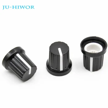 

20pcs/lot HW04-1 High Quality Plastic White Potentiometer Knob For Rotary Potentiometer white