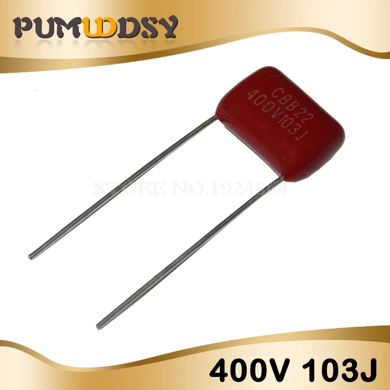 10PCS 400V103J 0.01UF 10NF 103 400V Pitch 10MM CBB Polypropylene film capacitor | Электронные компоненты и