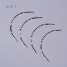 6 см, иглы для плетения волос, 50 штук, изогнутые иглы для шитья, 60 мм, C Форма, ткачество, иглы,, C Тип, иглы для плетения