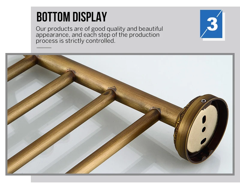 MADICA 62*26 см 4 стержня фиксированный держатель для ванной полотенца для душевой вешалка для полотенец металлическая бронзовая вешалка для