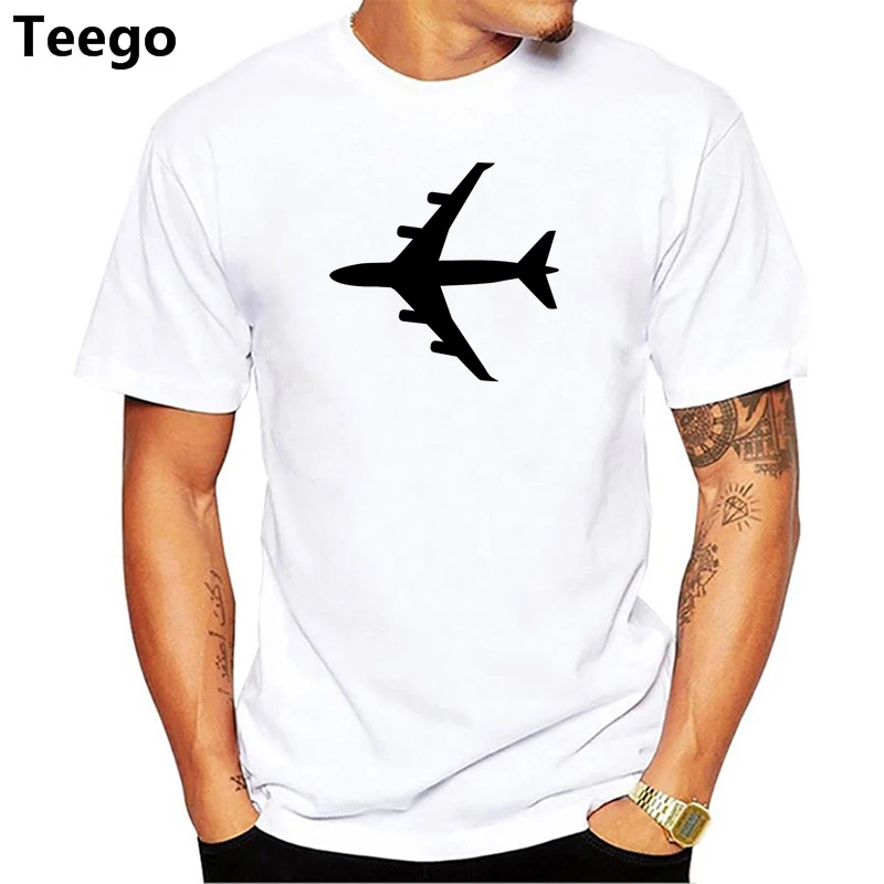

Airplane T-shirt Pilot Flight Travel Airport Security Runway 100% Cotton High Quality man for men Hip Hop T Shirt men