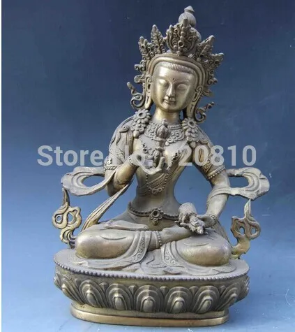 

9 Copper Brass Green Tara Vajradhara Vajrasattva Guan Yin Kwan-yin Buddha Statue