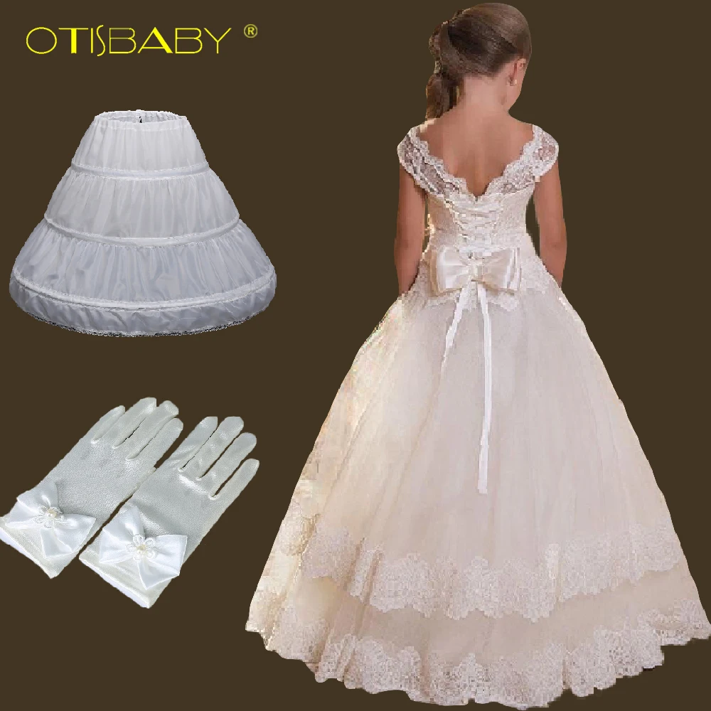 Костюмы на год, кружевные Длинные вечерние платья без рукавов для девочек возрастом от 5 до 14 лет, подростковые свадебные платья в пол с цветочным рисунком и открытой спиной