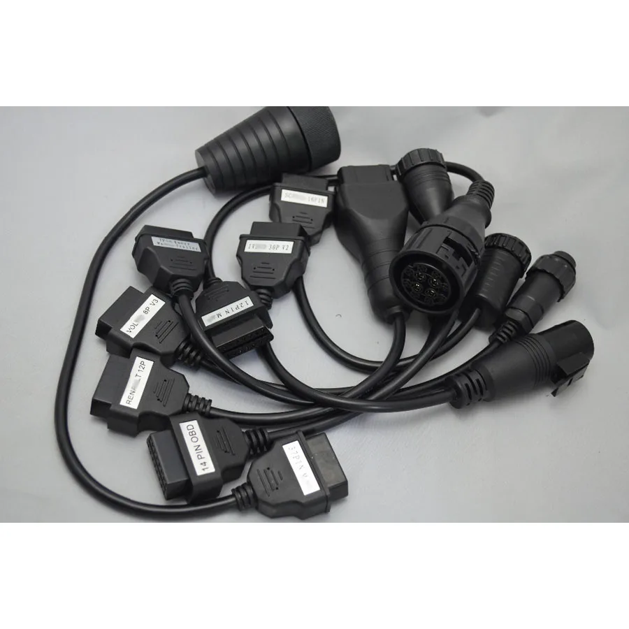 

Diagnostic Kit Adaptor 8 Truck Cables OBD Interface For Autocom for CDP For DELPHI
