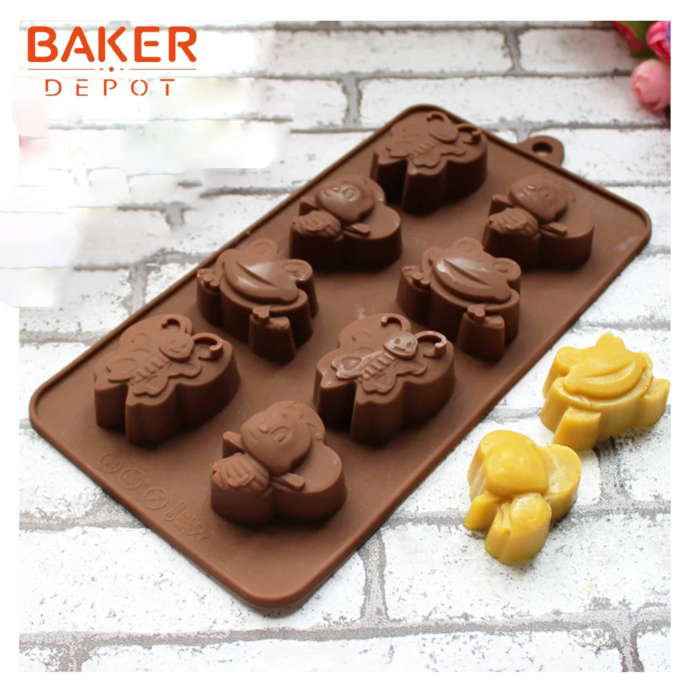 Силиконовая форма для шоколада в форме лягушки от производителя|candy mold|chocolate candy