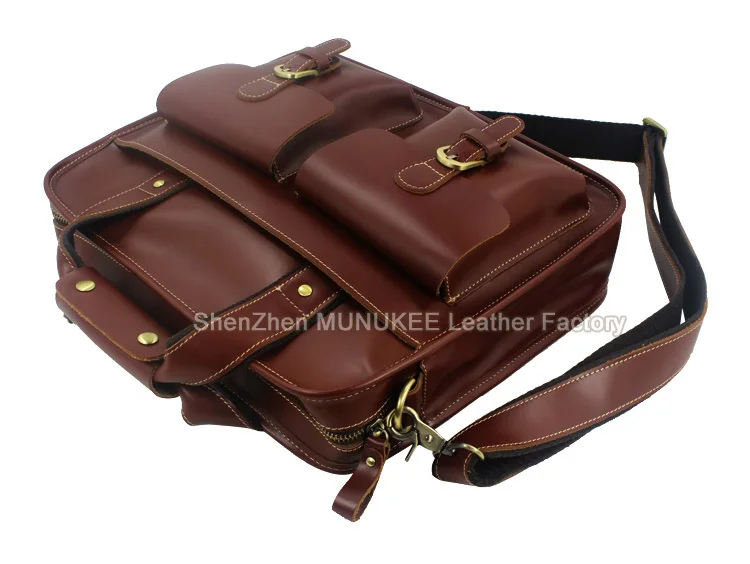 Высококлассная итальянская натуральная кожа Для мужчин сумка Кроссбоди мешок натуральной кожи Портфели сумка M071