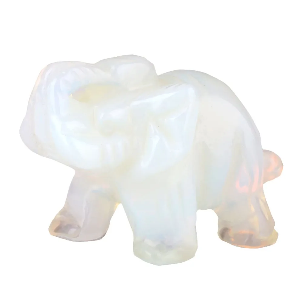 

Home Decorations Mini Elephant Ornament Tombs Jade Elephants Sculpture Hand Carved Stone Art Gift Office Miniatures Figurines