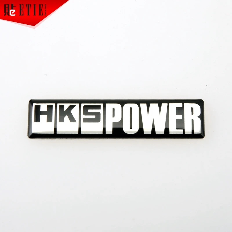 2016 ETIE HKS Power 3D Epoxy Glue Car Sticker Aluminium Auto Racing