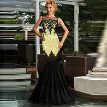 Women Elegant Ever Pretty Club Dresses Lady Rhinestone robe de soiree Long Prom Party Dress Y47