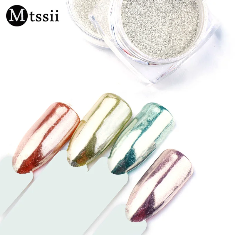 

Mtssii 1g/Box Glass Nail Glitter Shimmer Nail Powder Dust Ultra-thin Nail Chrome Pigment Manicure DIY Nail Art Decor