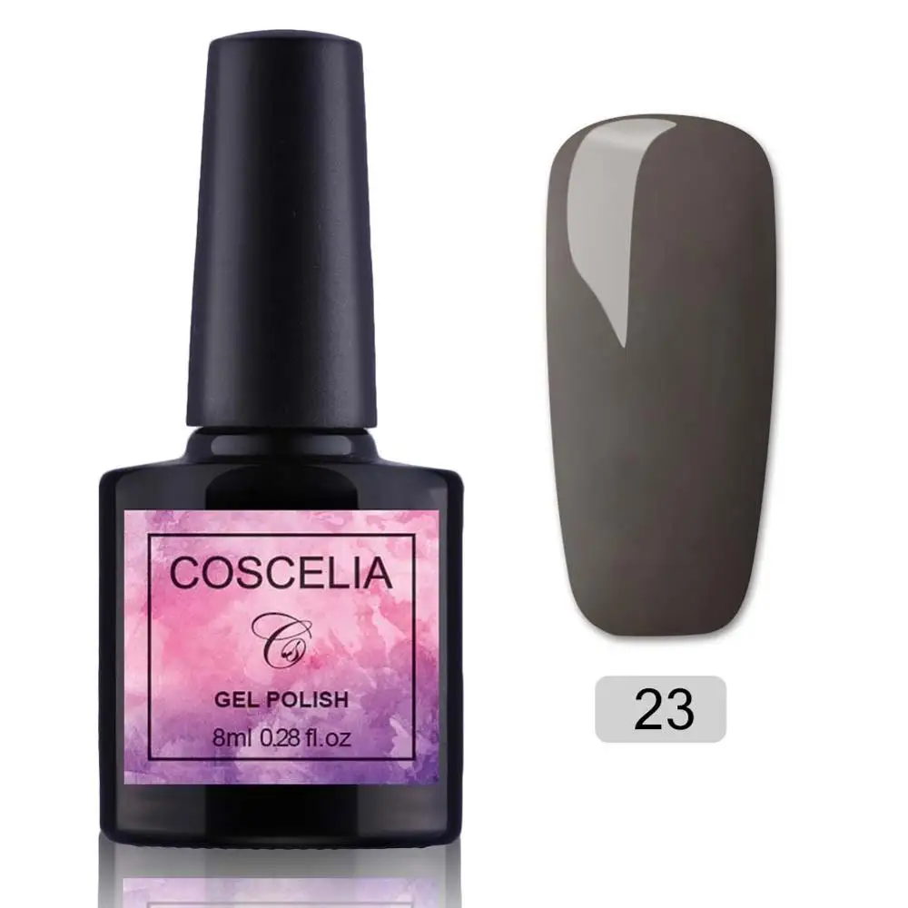 COSCELIA 8ML40 цветов УФ гель лак для ногтей маникюрные инструменты для дизайна ногтей долговечный впитывающий гель для ногтей - Цвет: NO.23