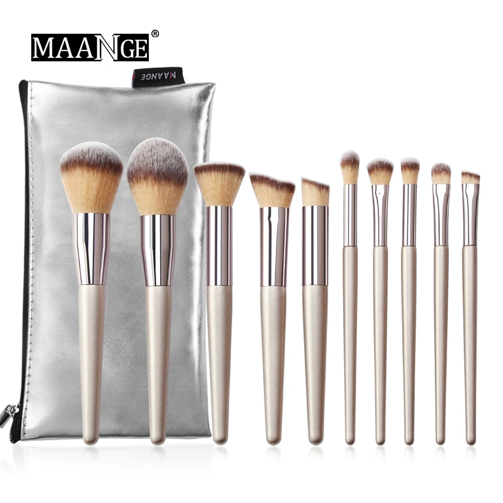 Set Brochas De Maquillaje Profesional Pinceles Para Maquillar Juego 14 Pcs