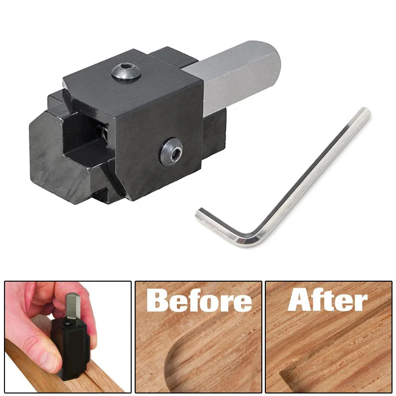 Wood Corner Chisel for Square Hinge Recesses Mortising Angle