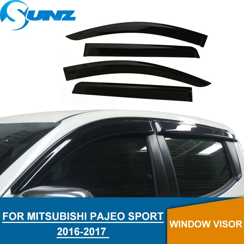 

2016-2017 Window Visor For Mitsubishi Pajeo Sport 2017 weather shields Deflectors Guard For mitsubishi montero sport 2018 SUNZ