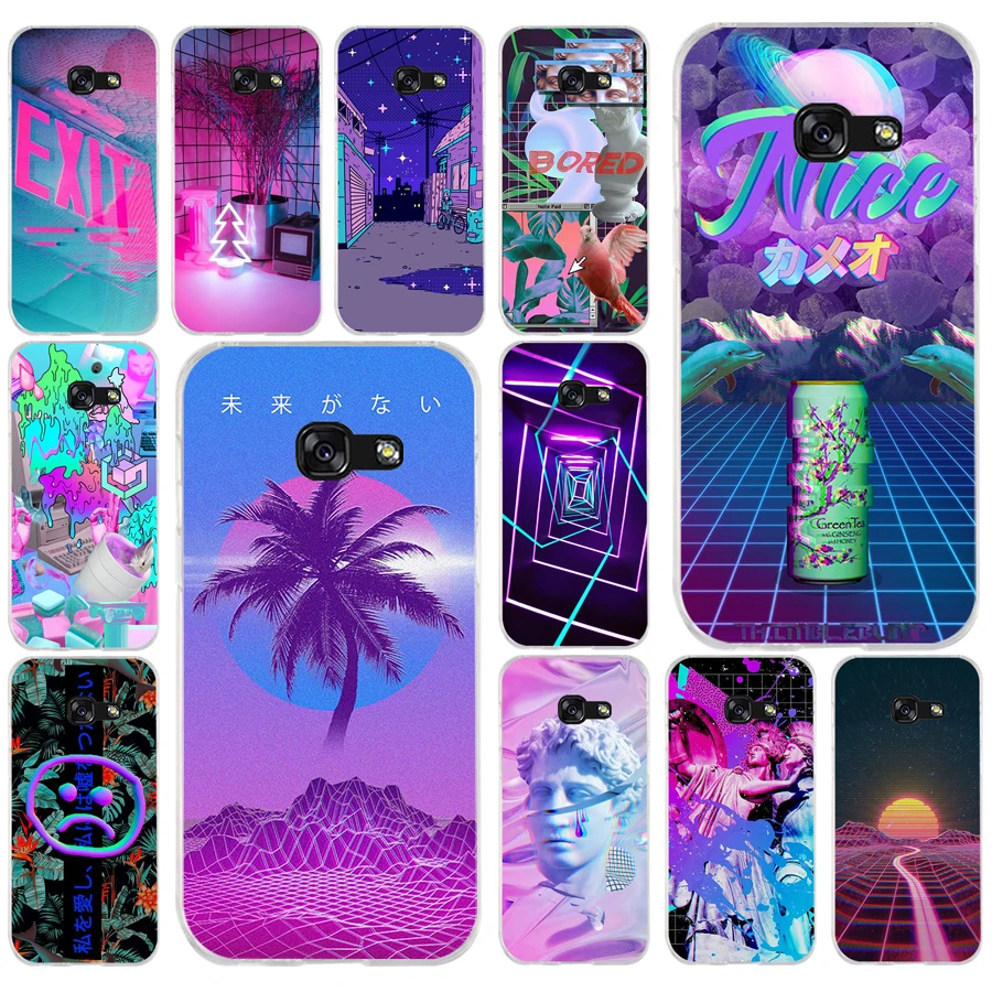 179FG Vaporwave эстетика Мягкий Силиконовый ТПУ чехол для телефона Samsung a3 2016 a5 2017 a6 plus a7 a8