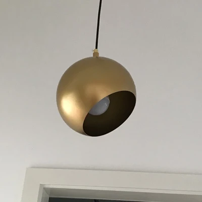 Германия NytaTilt Глобус лампа скандинавские постмодерн подвесные светильники Спальня Дизайн droplight железный шар кулон освещение для ресторанов - Цвет корпуса: matt gold