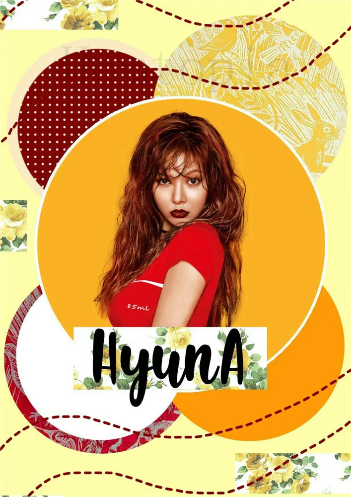 Постеры Hyuna губы и хип-хоп печатает HD Глянцевая Бумага домашнее украшение домашний арт бренд