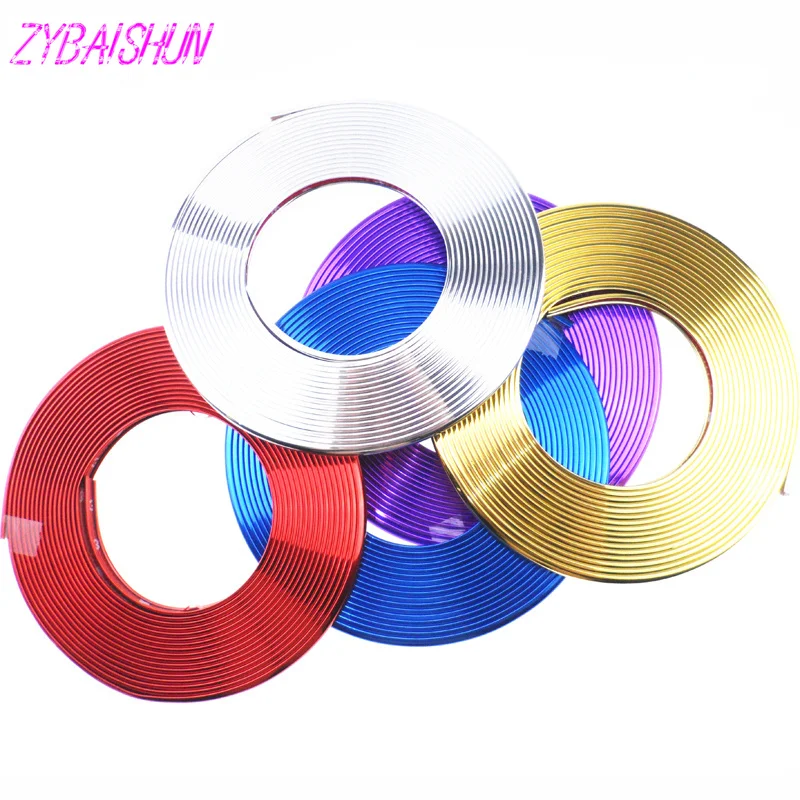 

8 m car tire rim tire edge shield shiny cool DIY sticker for Infiniti FX-series Q-series QX-series Coupe EX37 EX25 JX35 EX35