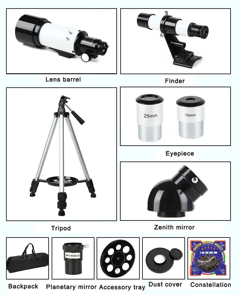 Profissional das Crianças Mundo com Tripé Nanoo Telescópio Monocular Stargazing Visualização hd 13 Cheap Telescópio e binóculos