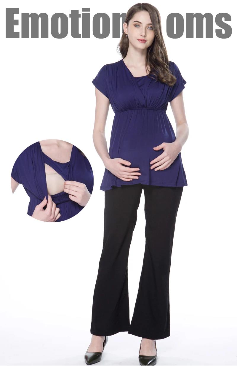 Emotion Moms; летняя одежда для беременных; футболка для кормления грудью; топы для беременных женщин; топы для беременных