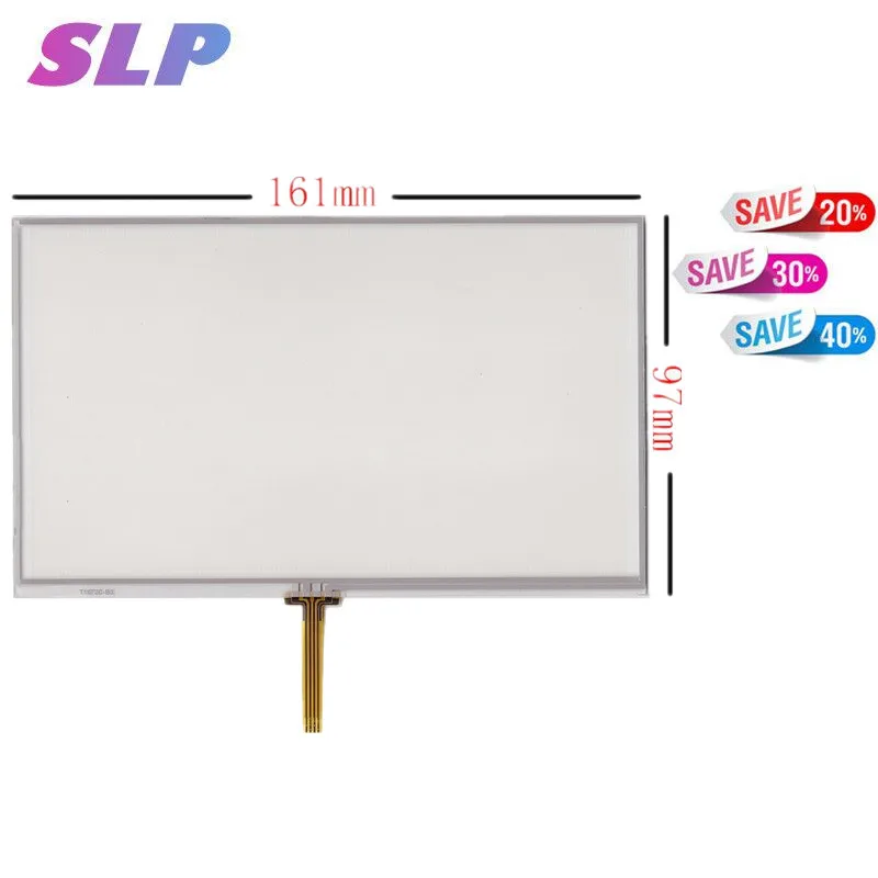 

Skylarpu 7 inch 161*97mm 4 wire resistive touchscreen for GPS navigation touch screen digitizer panel glass free shipping