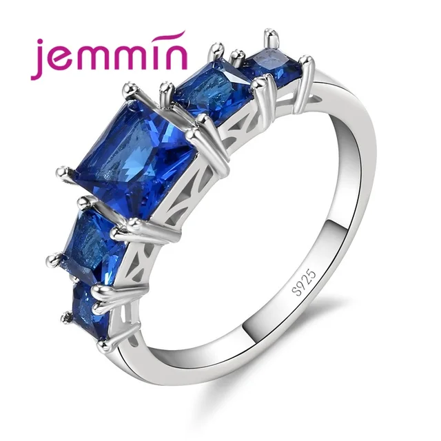 Jemmin Charms Fashion Full Rhinestone Finger Rings Mosaic Clear Crystal