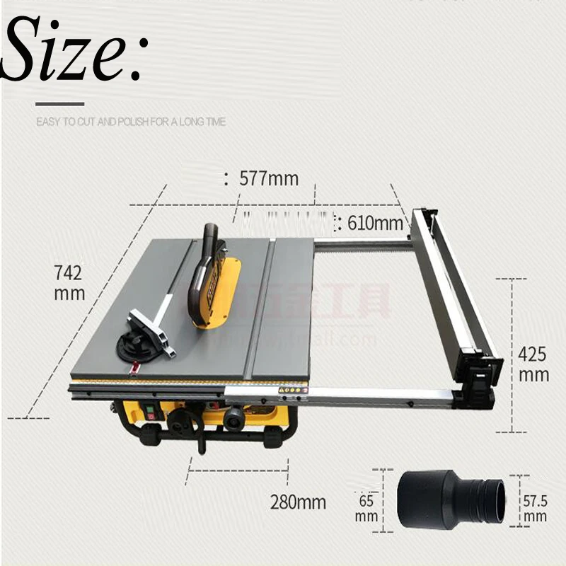 Woodworking Table Saw 1850W Household Mini Table Saw Multi-function Cutting Machine Sliding Table Saw Tool DW745 Woodworking Table Saw 1850W Household Mini Table Saw Multi-function Cutting Machine Sliding Table Saw Tool DW745