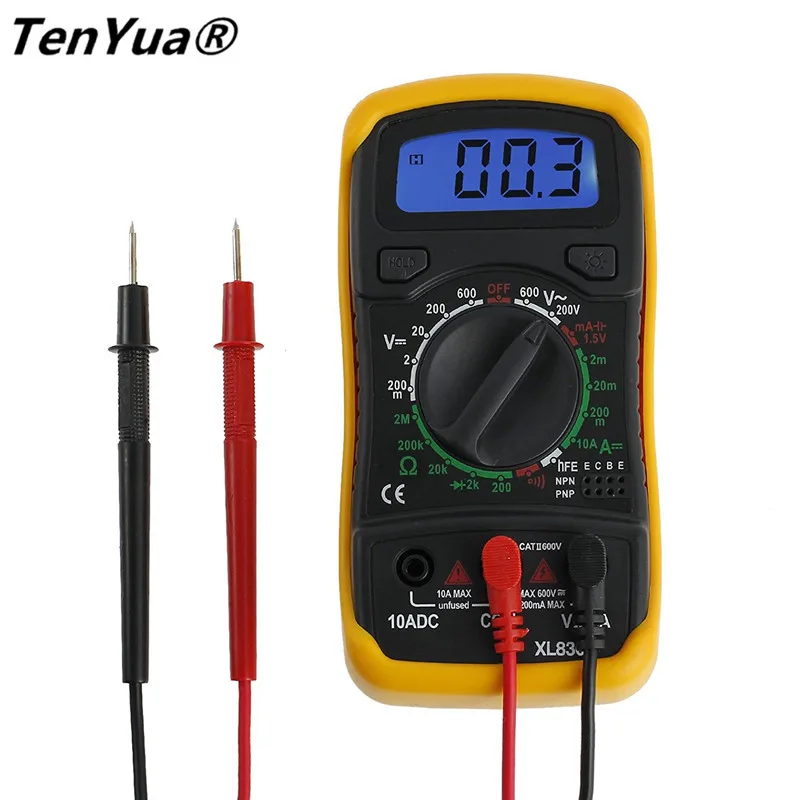 

LCD Digital Multimeter Portable multi meter AC/DC Current voltage meter DC Ammeter resistance tester