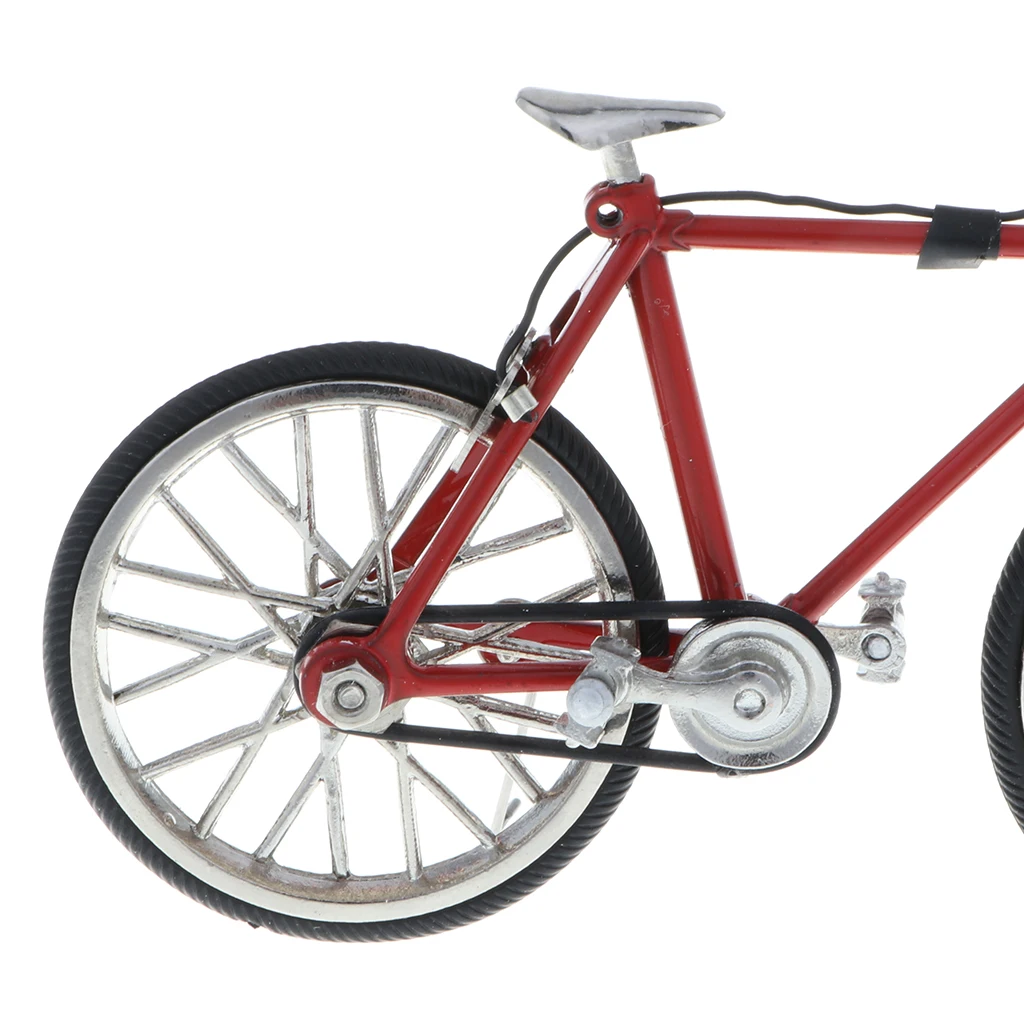 1:16 Scale Miniature Alloy Racing MTB Bike Cycling Toy Bicycle Diecast Vehicle Model Collection Toys Red