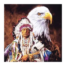 На заказ Алмазная картина Индийский Орел Вышивка крестиком Рождество Санта Клаус Снеговик hibah домашний декор diy pintura Алмазная мозаика Круз