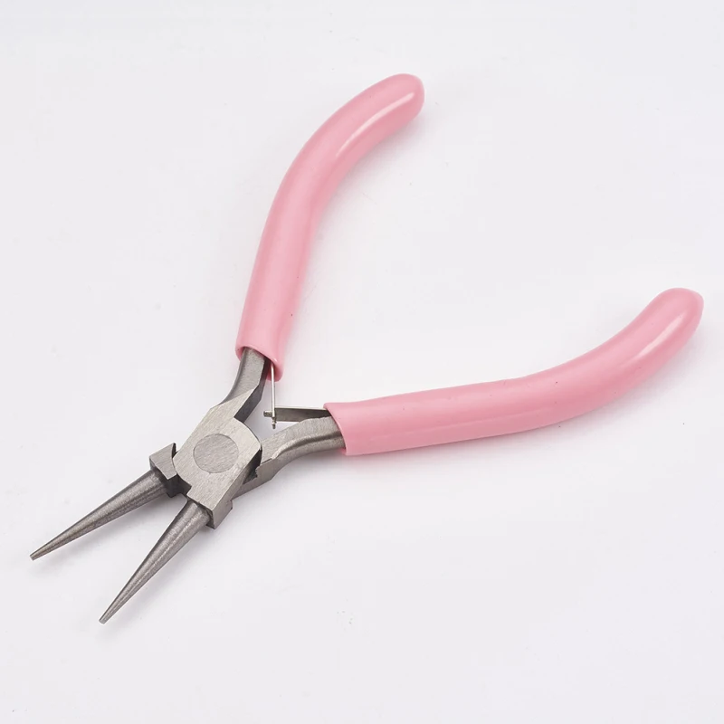 Jewelry Pliers Carbon Steel Round Nose Pliers Hand Tools Polishing Jewelry Making Tools 12x7.6x0.9cm