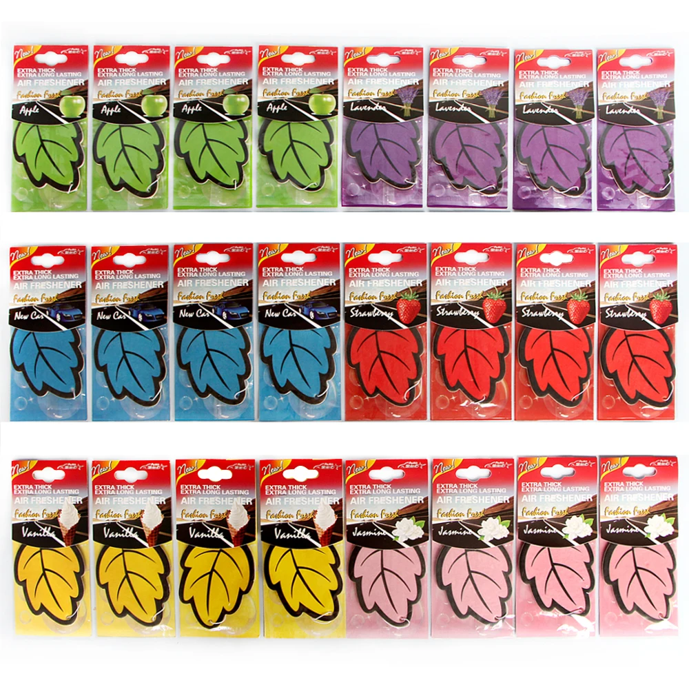 Automobile Fragrance Perfume Air Freshener Mixed Paper Scented 24 PCS