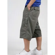 Летние брюки длиной до икры Новое поступление мужские брюки карго плюс размер XL XXXL 4XL 5XL 6XL мужская одежда армейский зеленый