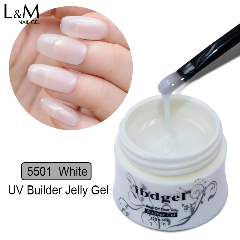 

3pc/set 15 g ibdgel series Jelly soak off via UV builder gel nail polish GEL for extend fake nails