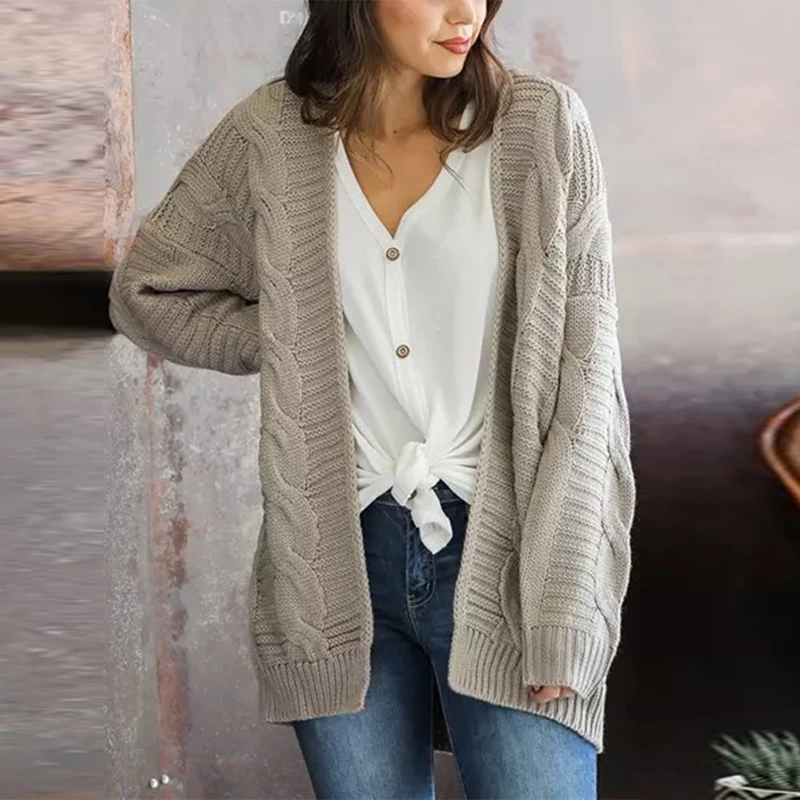 Knitted Sweater Coat Autumn And Spring Long Sleeve Cardigan Jacket Female Casual Outwear Tops pull Femme 2018 Women Sweater
