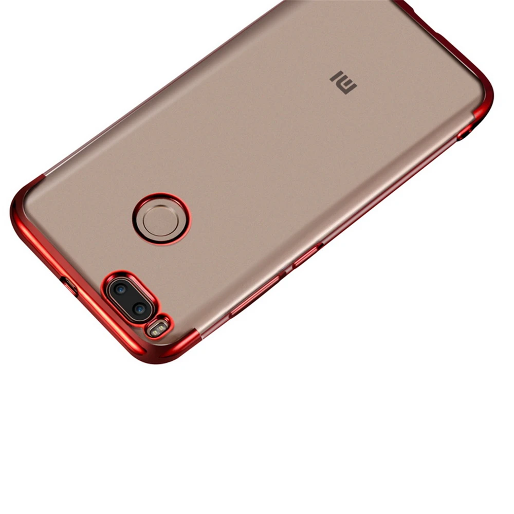 Global Version Newest Plating Soft TPU Case for Xiaomi Mi6 Mi5X Mi A1 Mix2 Transparent Case for Redmi 4X 5 Plus Note 4X 5 Pro 5A05