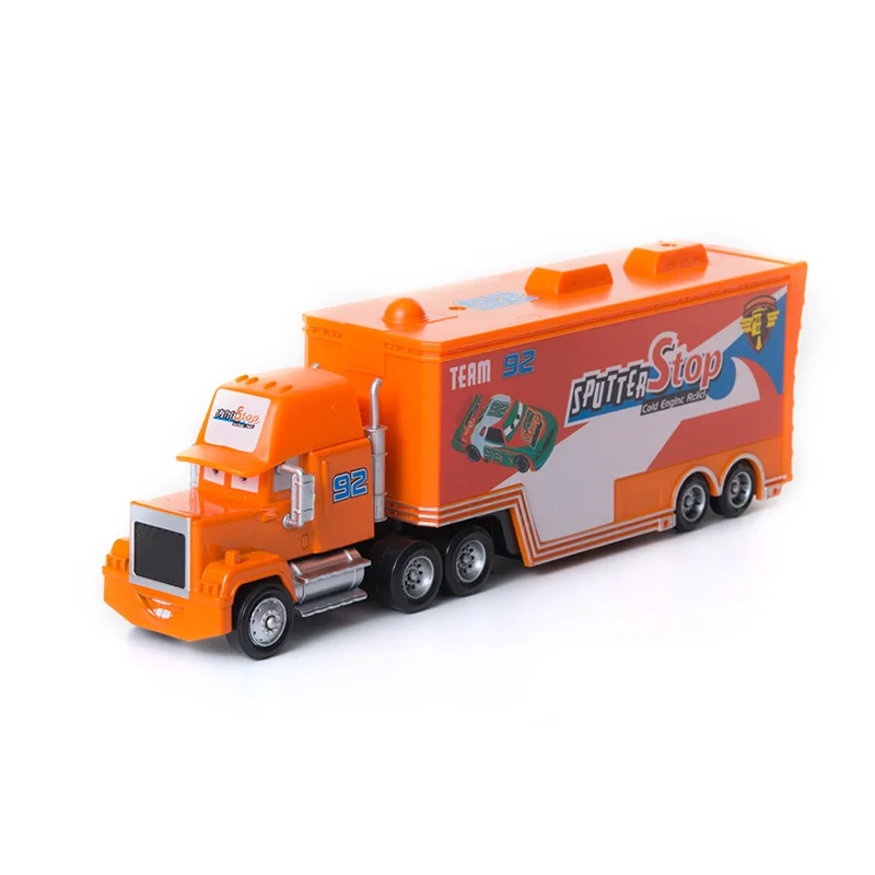 Disney машинок пиксара и с рисунками из мультфильма «Тачки 2 3 игрушки № 95 Lightning McQueen Джексон Storm Ramirez Мак дядя 1:55 литья под давлением модель автомобиля игрушка подарок для детей - Цвет: NO. 92 Truck