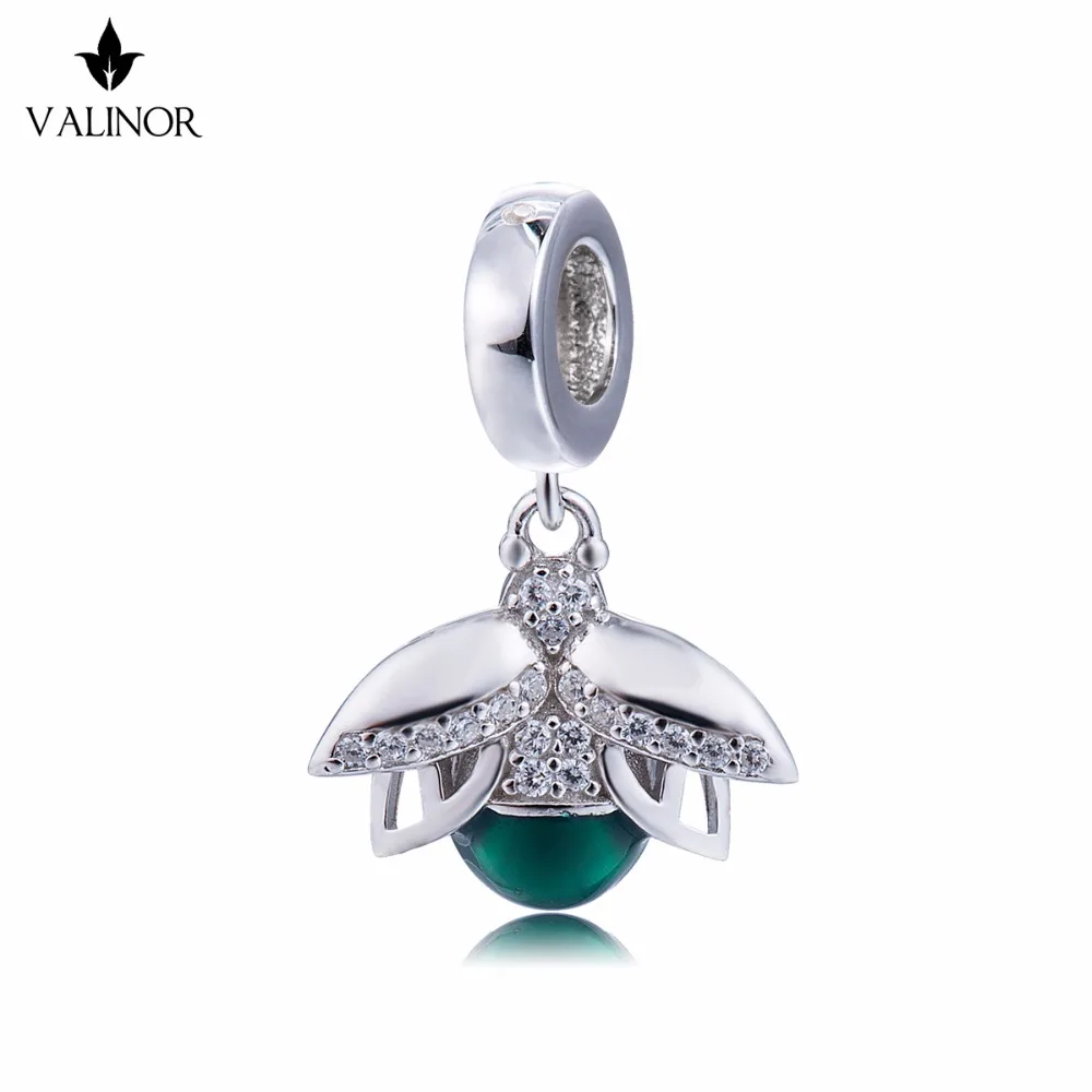 

Green shiny chafer 925 Sterling Silver beads charms fit Bracelets Never change color DDBJ258