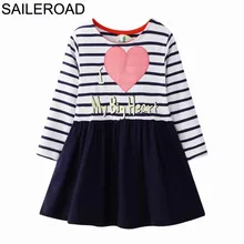 SAILEROAD/платье с пайетками для девочек 8 лет, одежда для девочек платье для девочек с единорогом Детские платья с длинными рукавами и карманами