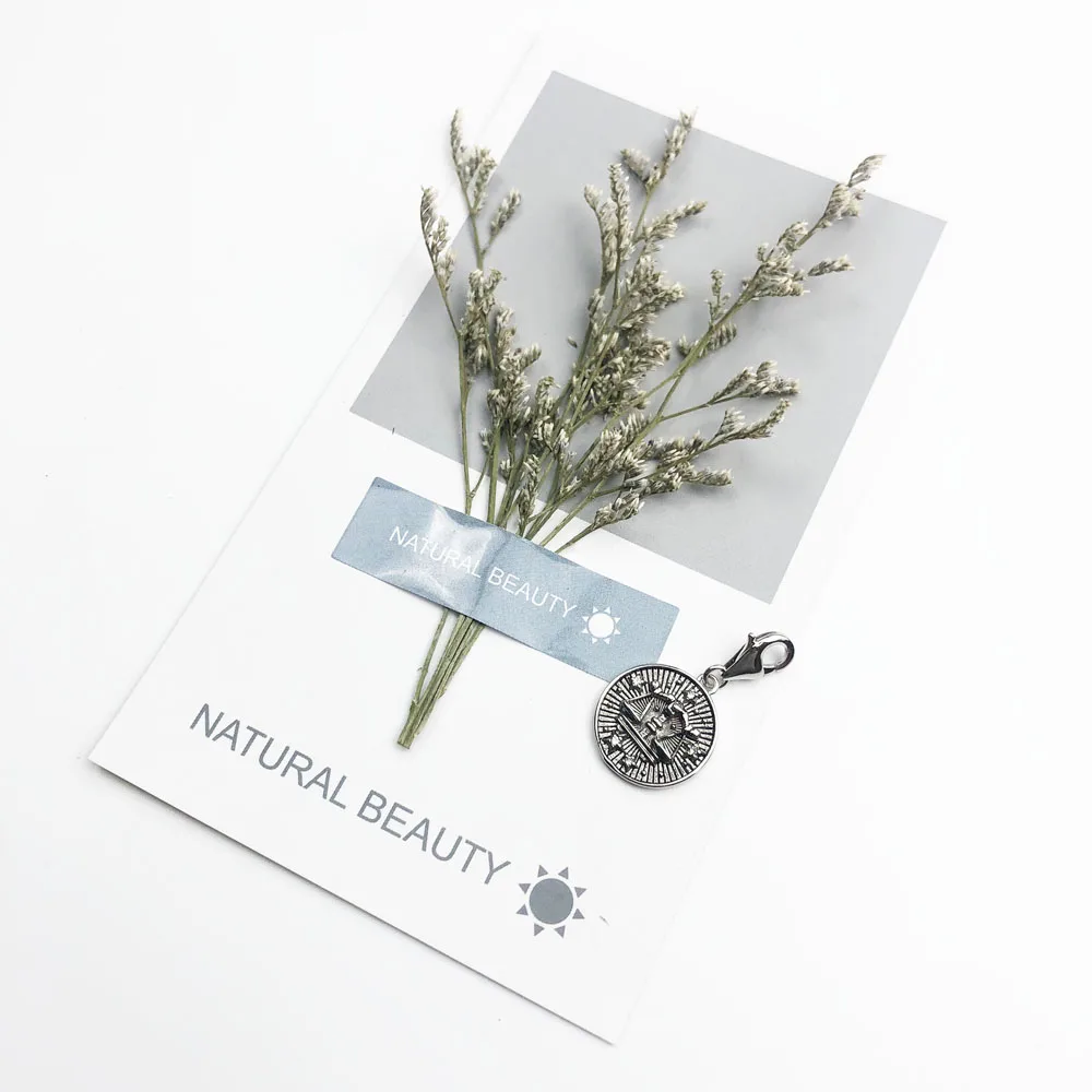 Знак зодиака Весы очарование кулон 2019 Европа Стиль подарок из чистого