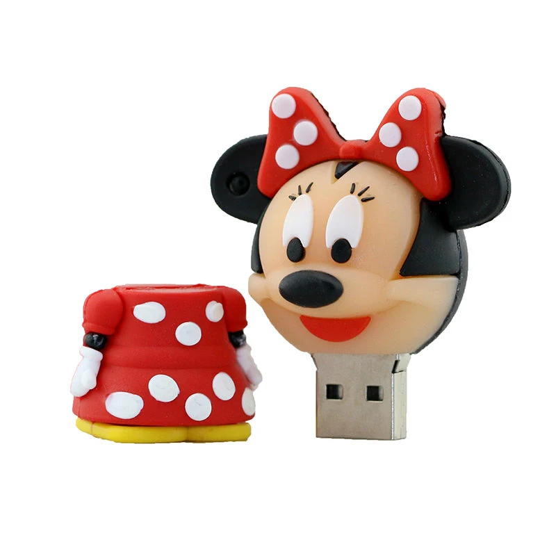 Pendrive Cartoon Cute Mickey Minnie Mouse USB Flash Drive 4GB 8GB 16GB 32GB 64GB USB Stick External Memory Storage Pen Drive