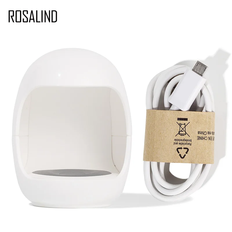 ROSALIND USB УФ-лампа для отверждения геля для ногтей светильник для ногтей Гель-лак Сушилка для ногтей машина для дизайна ногтей PC& ABS горячая светодиодная УФ-лампа для ногтей