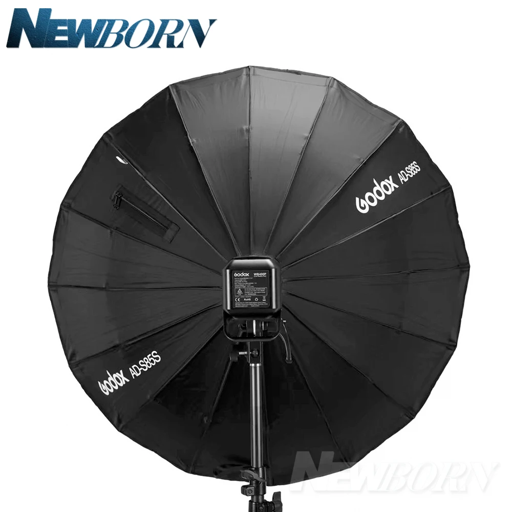 Godox AD-S85S 85 см Серебряный глубокий параболический софтбокс с сотовой сеткой Godox крепление софтбокс для AD400PRO