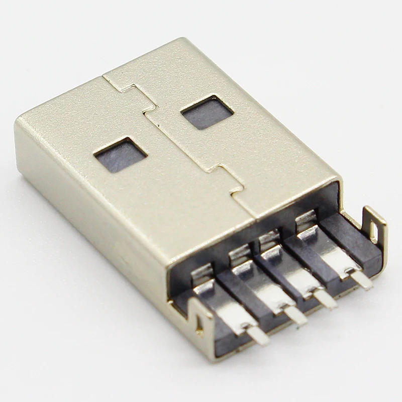 10 шт./лот USB 2 0 4 контактный разъем типа A SMT черный G49 для передачи данных и