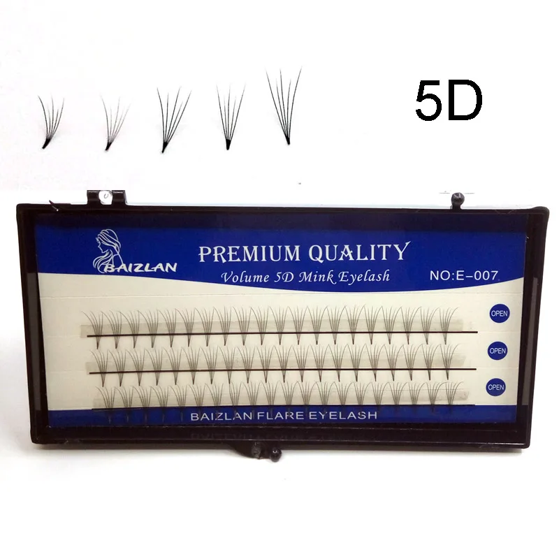 

Natural 0.07 5D Volume Eyelash Extension Mink No Glue Handmade Individual Lashes Fans Lash Natural Fake False Eyelash
