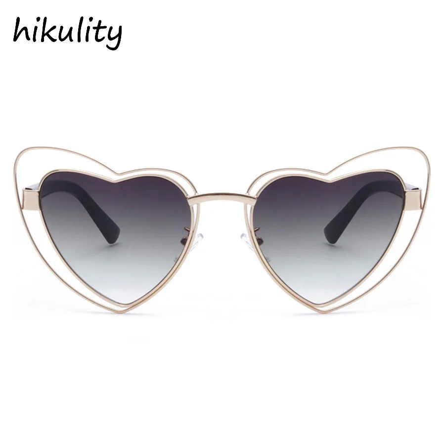 Heart Shaped Cat Eye Sunglasses Women 2018 Vintage Ladies Shades Cateye