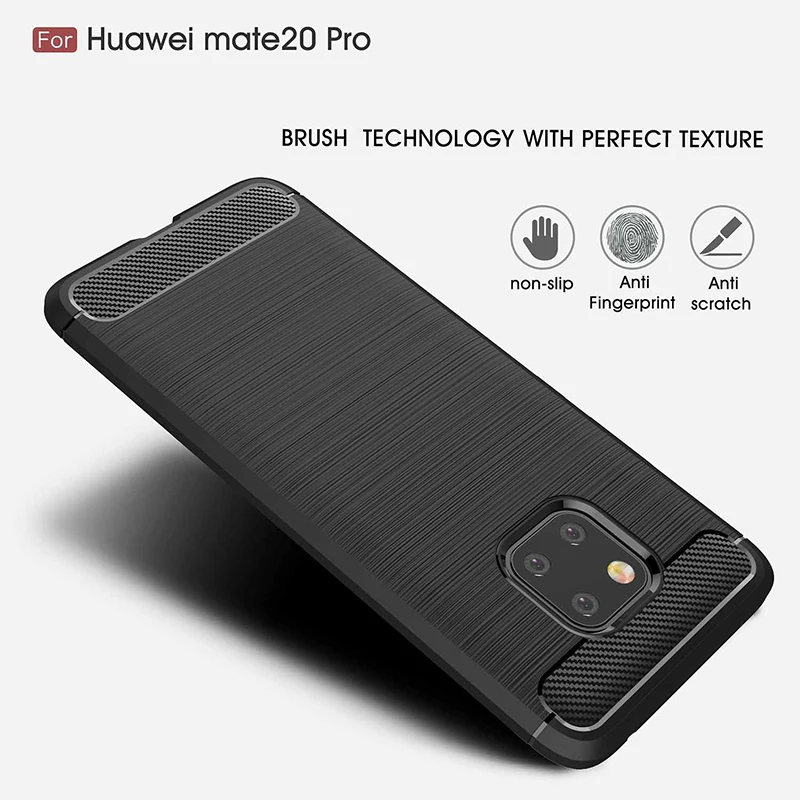 Чехол для Huawei Mate 20 Pro силиконовая прочная броня мягкий чехол накладка Mate20 2018 чехлы